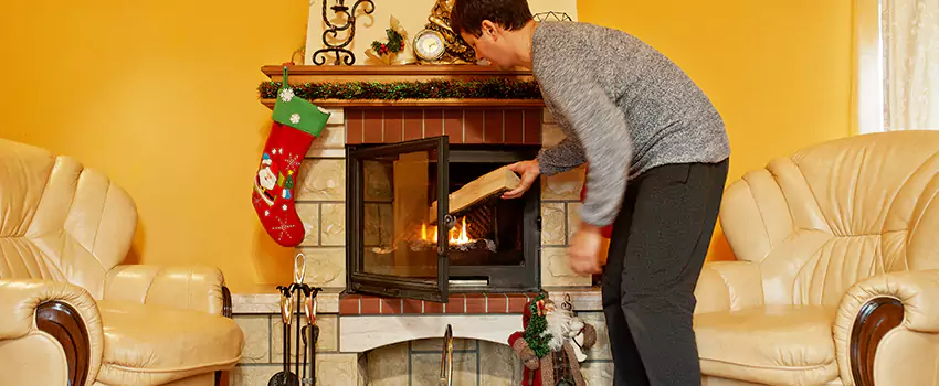 Rusted Metal Fireplace Restoration in Melbourne, Florida